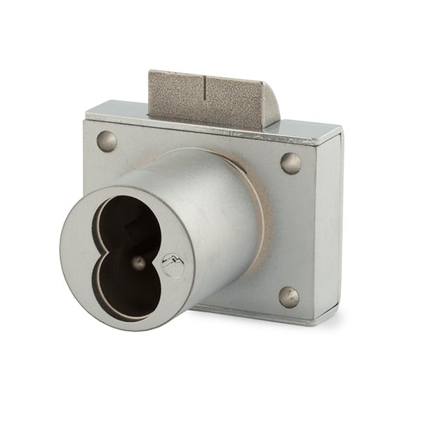 Olympus - L72 - SFIC Drawer Latch Lock - Less Cylinder - 1-1/4" Cylinder Length - Satin Chrome - Optional Keying