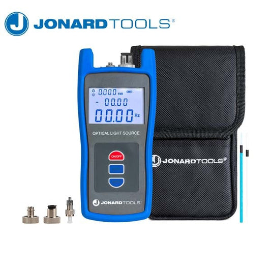 Jonard Tools - Optical Light Source w/ FC/LC/SC Adapters for PC/UPC Connectors