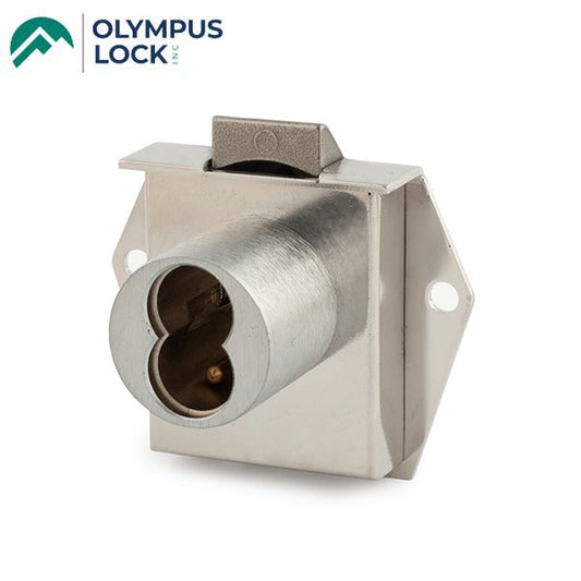 Olympus - 725ML - SFIC Mortise Latch Door & Drawer Cabinet Lock - BEST SFIC - Optional Cylinder Length - Satin Chrome - Optional Handing - Optional Reverse Latch - Grade 1