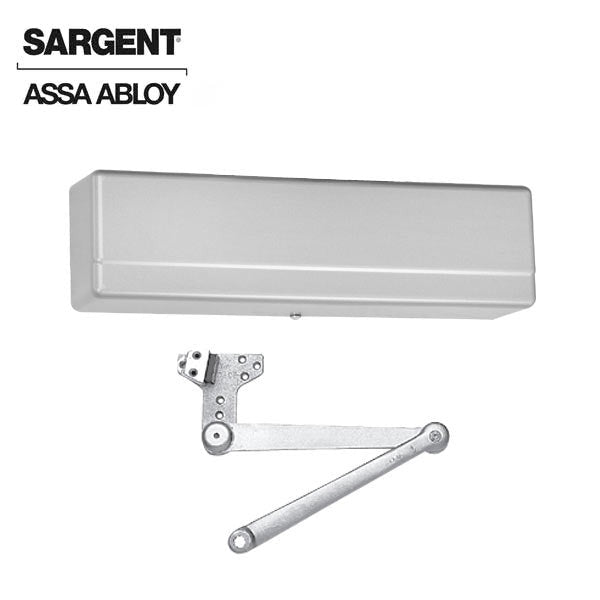 Sargent - 1431 - Powerglide Door Closer - Back Check Function - Heavy Duty Parallel Arm - Adjustable Size 1-6 - Plastic Cover - Aluminum - Fire Rated - Grade 1