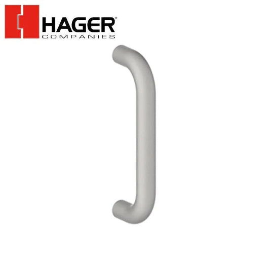 Hager - 3E - Round Wrought Door Pull - Satin Stainless Steel