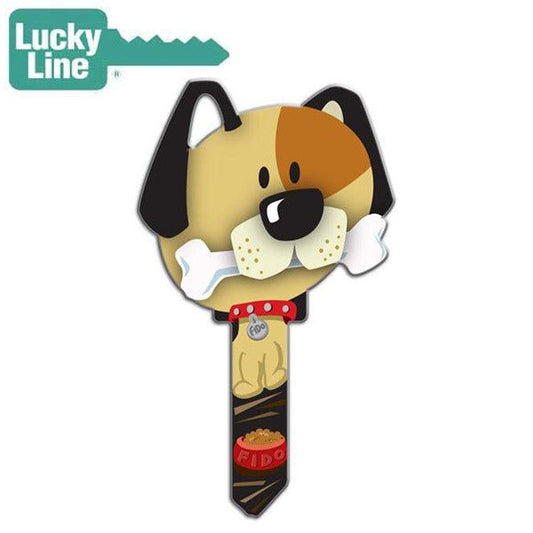 LuckyLine - B114K - Key Shapes - Dog - Kwikset - KW1 - 5 Pack