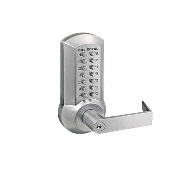 Cal-Royal - Heavy Duty Mechanical Lock Trim - For Rim & Surface Vertical Rod Exit Devices - Storeroom - Grade 2