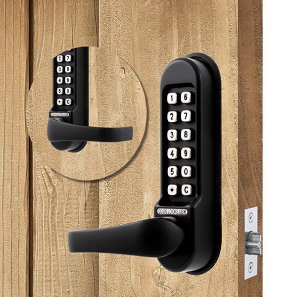 CodeLocks - CL515 - Mechanical Lock - Heavy Duty - Optional Backset - Tubular Mortise Latchbolt - Passage Function - Double Sided - Optional Finish