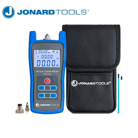 Jonard Tools - Fiber Power Meter & Optical Light Source Kit (-50 to +26 dBm - single-mode)
