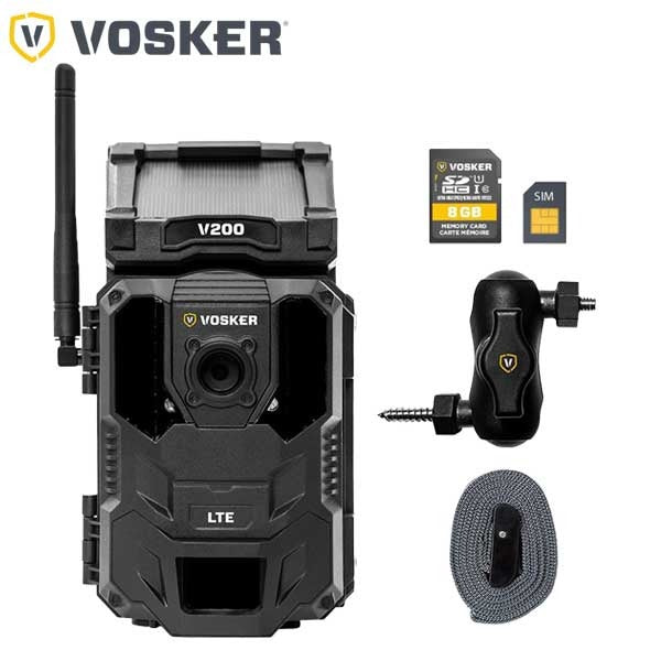 Vosker - V200 - Verizon - Solar Powered 4G-LTE Cellular Outdoor Security Camera