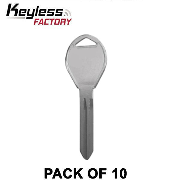 Keyless Factory - 10 x DA34 - X237 - Nissan - Infiniti - Metal Key Blank (10 PACK) (AFTERMARKET)