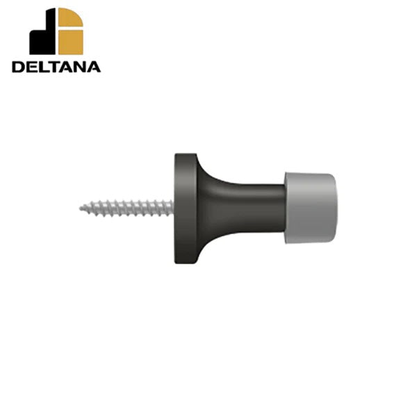Deltana - 1-3/8" Baseboard Door Bumper - Solid Brass - Optional Finish