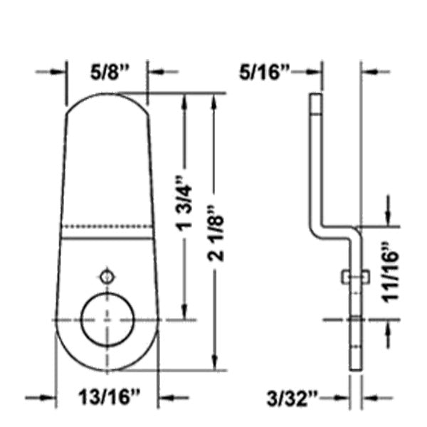 Olympus - DCNP-100-HD2 - Heavy Duty Bent Cam - 1-3/4" Length