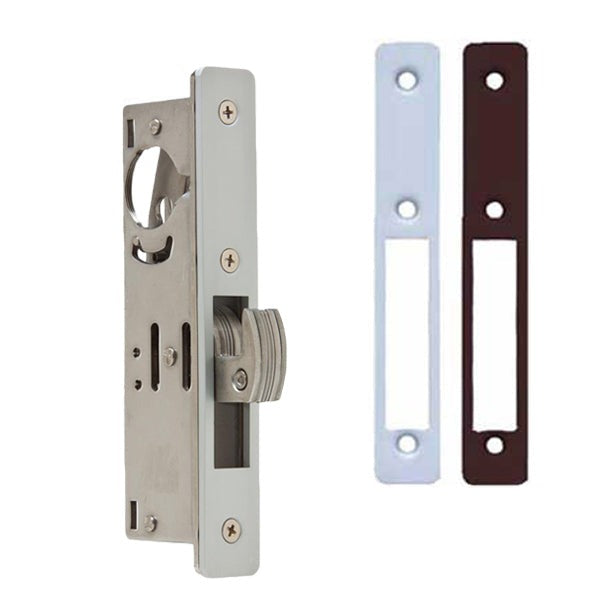 Ilco - Deadbolt Mortise Lock - Hookbolt - Storefront - 1-1/2" Backset - Clear/Dark Bronze Faceplate