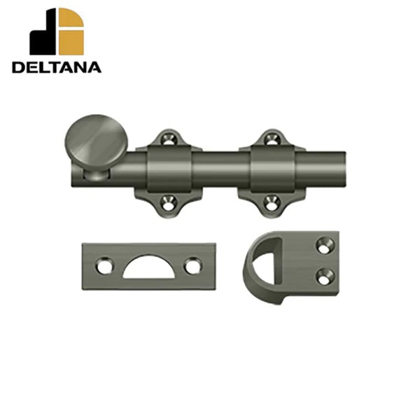 Deltana - 4" Dutch Door Bolt - Heavy Duty - Optional Finish