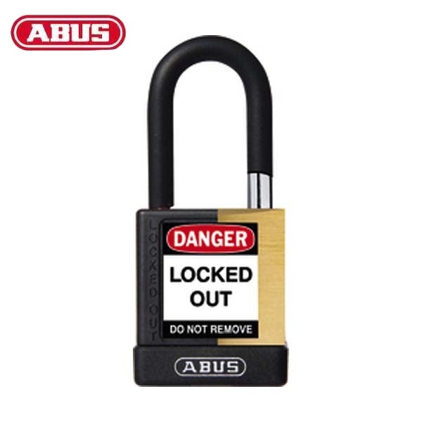 Abus - 20139 - Plastic-Covered Aluminum Core Padlock 74M/40 - 1-1/2" Shackle - Optional Keying - Optional Finish - 3 Pack