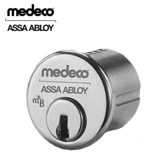 Medeco - 100100 - 5-Pin - 1" Rim Cylinder Z02 Adams Rite Cam - 04 Sky Keyway Sub-Assembled - 26 - Satin Chrome - Grade 1