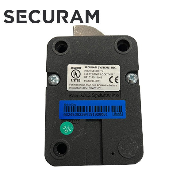 SECURAM - Electronic Safe Lock Body ONLY - SwingBolt - Optional Configuration