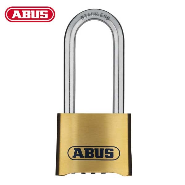 Abus - 180IB/50 C - Solid Brass - Marine / Outdoor - 4-Dial Resettable Padlock - Optional Shackle Length