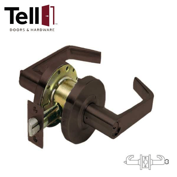 TELL - LC2600 - Standard Duty Cylindrical Leverset - Cortland - Office/Entry - 2 3/4" Backset - Optional Finishes - Grade 2