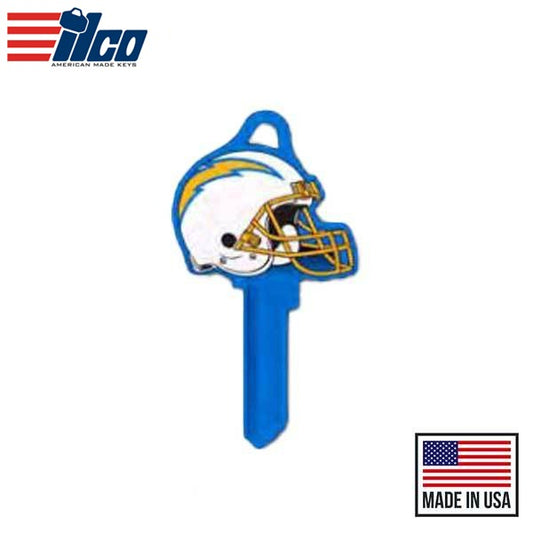 Ilco - NFL TeamKeys - Helmet Edition - Key Blank - Los Angeles Chargers - SC1 (5 Pack)