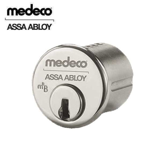 Medeco - 100500T - M3 BiLevel - 6-Pin - 1-1/4" Mortise Cylinder - Z01 Adams Rite Cam - DL Keyway Uncombinated - 26 - Satin Chrome - Grade 1