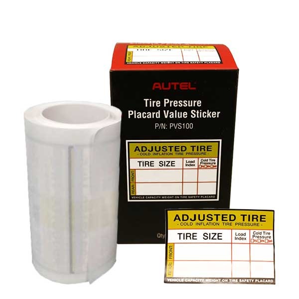 Autel - PVS100 - Placard Value Stickers (100 Stickers per Box)