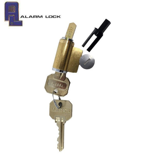 Alarm Lock - HW596F - Door Lock Cylinder - For Cylindrical Trilogy Door Locks - 26D - Satin Chrome - Grade 1