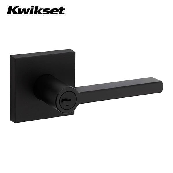 Kwikset - Halifax Lever Set - Square Rose - Optional Finish - Optional Function - SC1 - SmartKey Technology - Grade 2