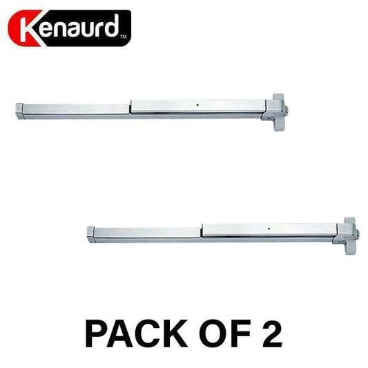 2 x Heavy Duty Panic Bar - Exit Device - Grade 1 - Aluminum Finish - 36" (Bundle of 2)