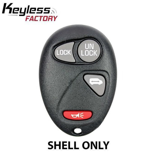 2001-2005 GM / 4-Button Keyless Entry Remote SHELL / PN: 10335586 / L2C0007T / Black (AFTERMARKET)
