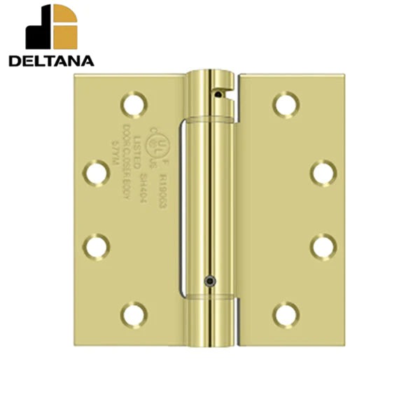 Deltana - 4-1/2" x 4-1/2" Spring Hinge - UL Listed - Optional Finish