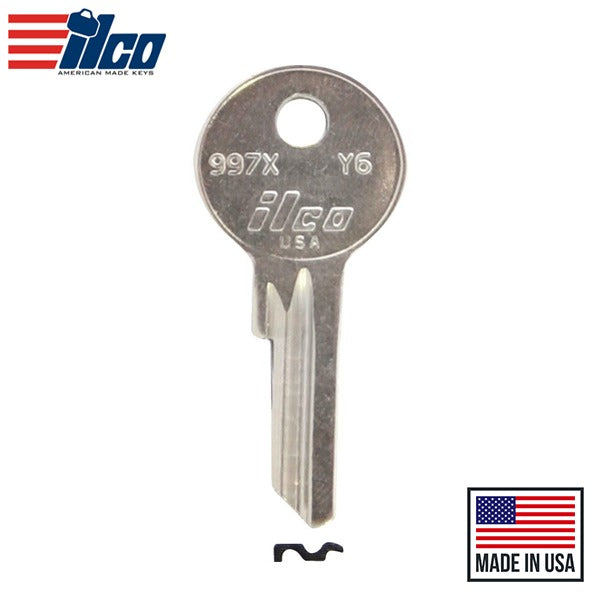 Ilco - 997X-Y6 YALE Key Blank - 5 Pin or Disc