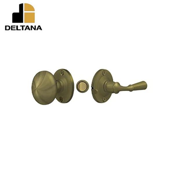 Deltana - Storm Door Latch - Round - Tubular Lock - 1-3/4" Backset - 7/8" - 1-3/8" Door Thickness - Reversible - Optional Finish