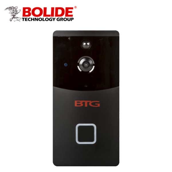 Bolide - DB170P - Wi-Fi IP / Doorbell Camera No Subscription / Fixed / 1.7mm Lens / 5m IR / Night Vision up to 15 ft. / PIR Motion Sensor / Black / BOL-BTG-DB170P