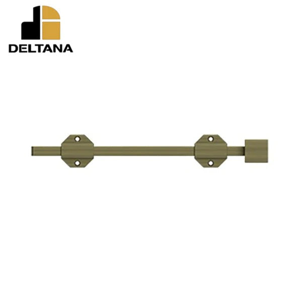 Deltana - 12" Modern Surface Bolt - Heavy Duty - Solid Brass - Optional Finish