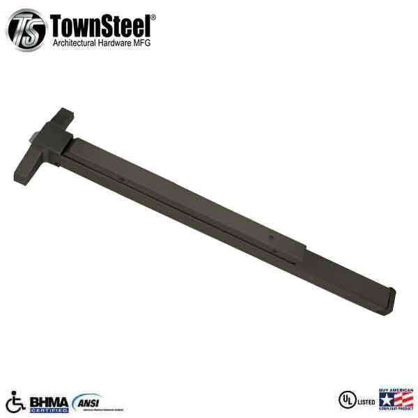 TownSteel - ED6500 - Narrow Stile Panic Exit Device Push Bar - 48" - Oil-Rubbed Bronze - Grade 1