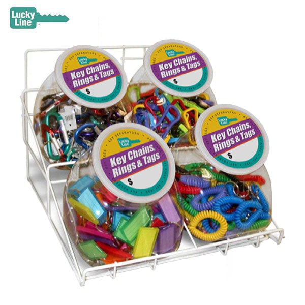 LuckyLine - 34465 - Small Jar Counter Display - Holds 4 Bulk Jars