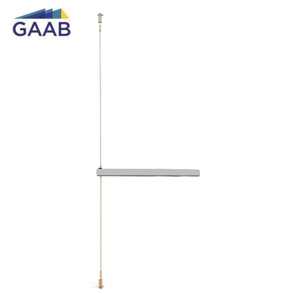 GAAB - T352-04 - Concealed Vertical Rod Exit Device - 2 Point Latch - Modular and Reversible - Up to 48" Doors - Satin Chrome