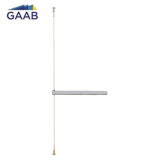 GAAB - T352-04 - Concealed Vertical Rod Exit Device - 2 Point Latch - Modular and Reversible - Up to 48" Doors - Satin Chrome