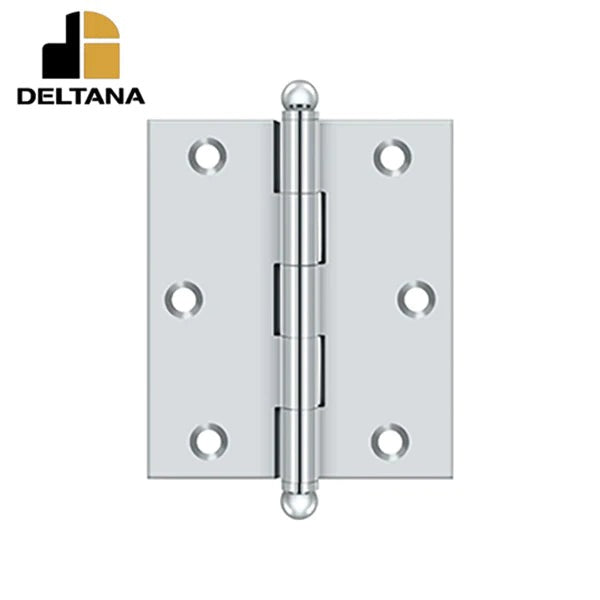 Deltana - 3" x 2-1/2" Hinge - w/ Ball Tips - Optional Finish