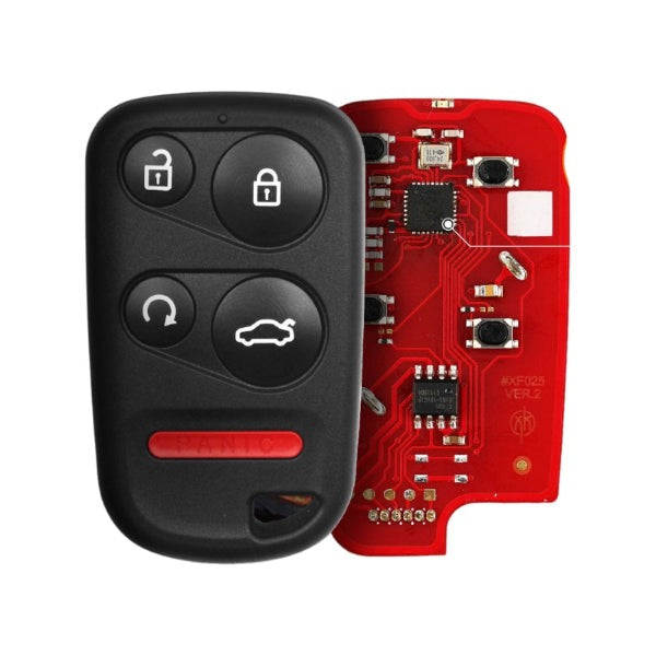 Xhorse - Honda Style / 5-Button Universal Remote Key w/ Remote Start for VVDI Key Tool / Wired (Replacement For XKHO03EN)