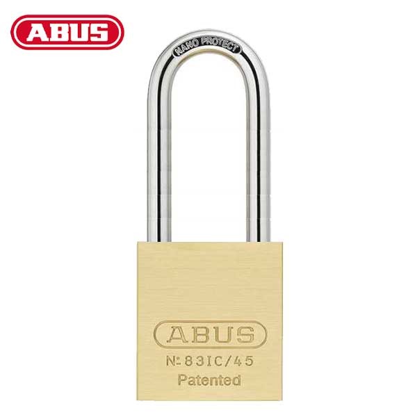 Abus - 83IC/45 B - Premium Loaded Brass Padlock - S2 - SFIC Interchangeable Core - Less Core - 1-27/32" Width - Optional Shackle Length