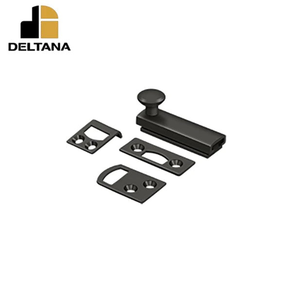 Deltana - 2" Surface Bolt - Concealed Screw - Heavy Duty - Optional Finish