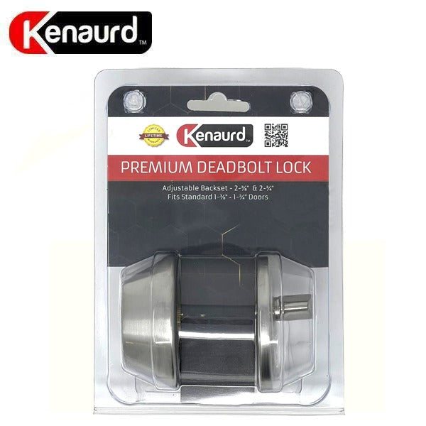 Premium Single Cylinder Deadbolt Lock - Satin Chrome - Retail Packaging - SC1