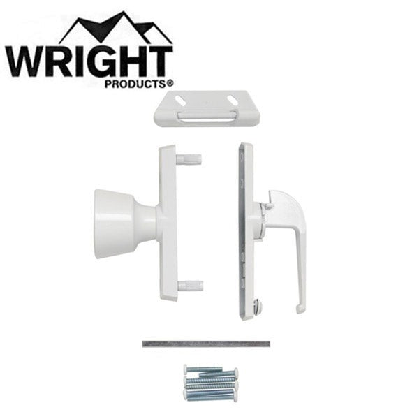 Wright - V670 - Universal Tulip Knob Latch - Out Swinging - Wood / Metal Doors - Optional Finish