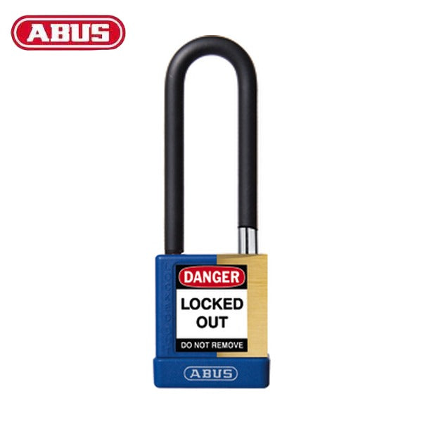Abus - 20103 - Plastic-Covered Aluminum Core Padlock 74M/40 - 3" Shackle - Optional Keying - Optional Finish - 3 Pack