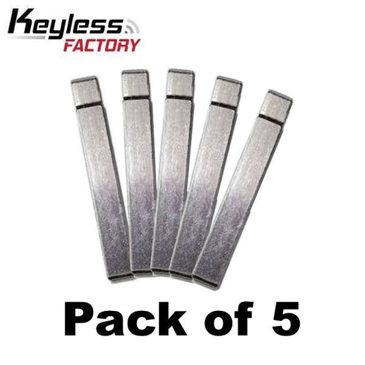 5 x 2010-2021 GMC / Remote Flip Key Blade / PN: HU100 (AFTERMARKET) (Pack of 5)