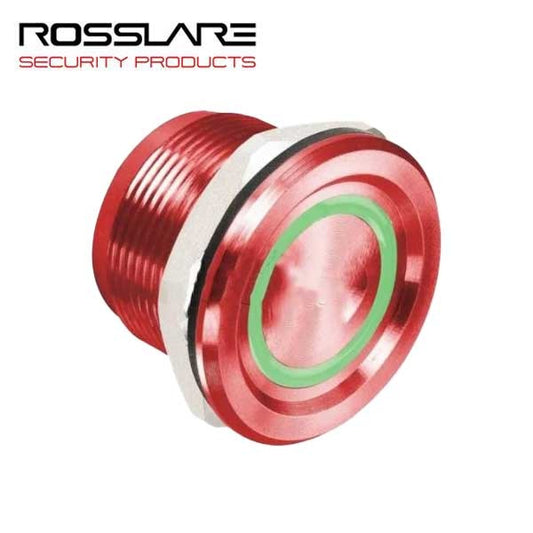 Rosslare - PX-34R - Piezoelectric Switch - LED Ring - 5-30 VDC - IP68 - Red