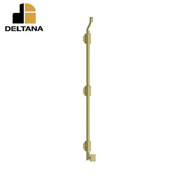 Deltana - 26" Modern Offset Surface Bolt - Heavy Duty - Solid Brass - Optional Finish