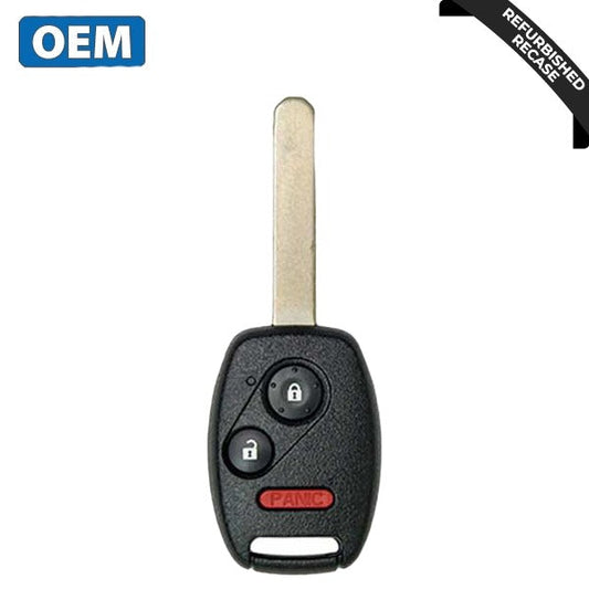 2007-2008 Honda Fit / 3-Button Remote Head Key / PN: 35111-SLN-305 / OUCG8D-380H-A (OEM Recase)