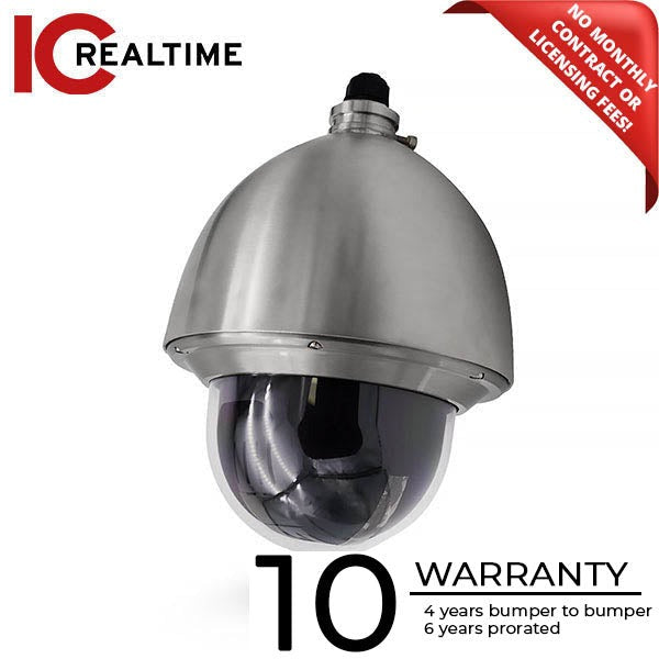 IC Realtime - IPEL-P2030X-S1 / 2MP IP Full Size Anti-Corrosion PTZ / 30X Optical Zoom / POE+ Basic IVS With Auto Object Tracking (Wall Mount Included)