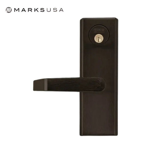 Marks USA - MESC600F - Lever / Plate Escutcheon Trim Storeroom - Panic Series - 10B - Dark Oxidized Finish
