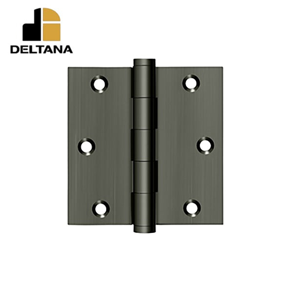 Deltana - 3-1/2" x 3-1/2" Square Hinge - 0.119 Thickness - Optional Finish